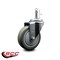Service Caster 4'' Gray Polyurethane Wheel Swivel 7/16'' Grip Ring Stem Caster SCC-GR20S414-PPUB-716138 - alternate 3